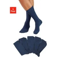 H.I.S Businesssocken Klassische Herren, Männersocken, unifarben, ohne drückende Naht (Packung, 5-Paar, Anzugsocken) mit dezent eingestrickten Designs