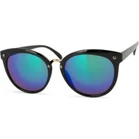 styleBREAKER Sonnenbrille Cat Eye Sonnenbrille Material-Mix-Rahmen (1-St)