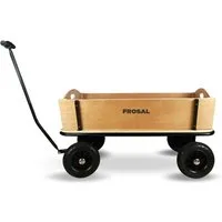 Frosal Bollerwagen Holz Jörn XXL 110 cm lang Transportwagen Handwagen, geräumig Bollerwagen Holz XXL