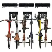 relaxdays Fahrradwandhalterung Fahrrad Wandhalterung mit Schiene (6-tlg), 6 Fahrräder + 6 Helme