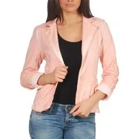 malito more than fashion Jackenblazer malito Damen Blazer im Washed Style, Sakko im Basic Look, Kurzjacke Blazer in Used-Look Optik