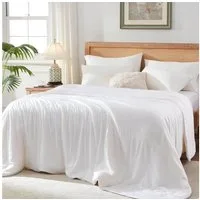 Elemuse Sommerbettdecke Kühldecke Sommerdecke, Selbstkühlende Atmungsaktive Extraleicht Decke, Füllung: 30% hochwertig Sojafaser und 70% Polyester, Bambus Sommer Weich Wohndecke OEKO-TEX®