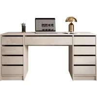Lookway Schreibtisch MADA DOUBLE mit Schubladen (1x Schreibtisch), Breite: 157cm