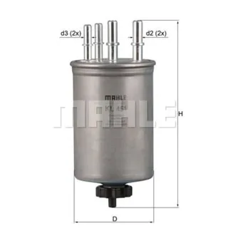 Mahle Kraftstofffilter Jaguar S-Type Xf Xj 2,7