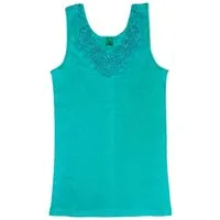 Toker Collection® Achselhemd Damen Unterhemd mit extra breiter Spitze (1 Stück, einzeln gepackt) Spitze in vielen Varianten