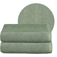 Beautex Handtuch Set, Premium Frottier Sets, 100% Baumwolle 550g/m², Multischlaufen-Optik, Frottier, saugstark, weich, flusenfrei, schnelltrocknend, schadstoffgeprüft