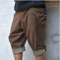 virblatt Shorts Herren Kurze Haremshose Herren Sommerhose kurze Hose 3/4 Sommer Hippie elastischer Bund