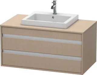 Duravit Ketho Konsolenwaschtischunterbau wandhängend Leinen Matt 1000x550x496 mm - KT675507575 KT675507575