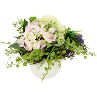 Kunstpflanze Hortensie/Allium, I.GE.A., Höhe 25 cm