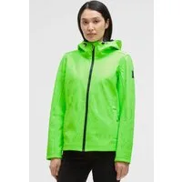 SOCCX Softshelljacke mit hochgeschnittener Kapuze