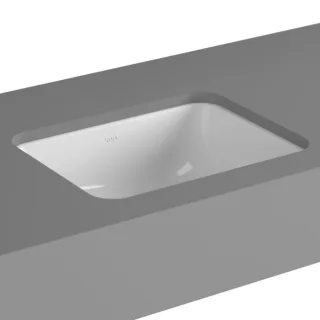 VitrA S20 Unterbau-Waschtisch 5473B003-0618 37,5 x 30 cm, weiß, mit Überlauf/ohne Hahnloch