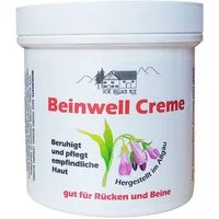 vom Pullach Hof Rückencremer BEINWELL CREME 250ml Rückencreme Beinpflege beruhigend Hautpflege 91, Bein Massage Balsam Salbe