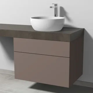 Sanipa Waschtischunterbau mit Auszügen 2morrow (P3311) 510x700x520 Taupe-Matt, P33111T P33111T