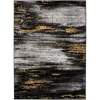 Mazovia Designteppich Modern Teppich Kurzflor Wohnzimmerteppich Robust und pflegeleicht GRAU, 80 x 150 cm, Fußbodenheizung, Allergiker geeignet, Farbecht, Pflegeleicht