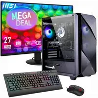 GAMEMAX MegaDeal Striker 2808 AMD Ryzen 7 5700X 32GB 1TB SSD RTX 5060Ti Gaming-PC-Komplettsystem (27", AMD Ryzen 7 5700X, RTX 5060 Ti, 32 GB RAM, 1000 GB SSD, Windows 11 + MSI PRO MP272L LCD-Monitor, 68,6cm (27)