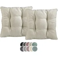 XDREAM Stuhlkissen Sitzkissen Set (2er & 4er) für Stühle und Bänke, robuste Polsterauflage für indoor und outdoor, 38x38x6 cm