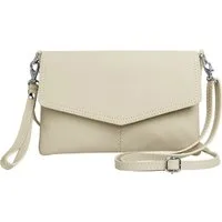 Caspar Clutch Abendtasche Leder Damen Umhängetasche - PREMIUM LINE - Modell No.322, aus 100% gewaschenem Echtleder aus Italien - samtig weich & nachhaltig