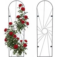 relaxdays Rankgitter Wand 2er Set, A