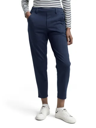 Denim Tom Tailor - Relaxed Fit Hose mit elastischem Bund sky captain blue - Gr. - M