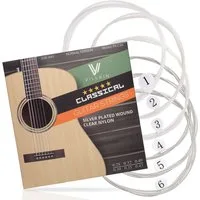 Villkin Saiten, Klassische Gitarrensaiten, Gitarrenstränge für Konzertgitarre, Hochwertige Materialien