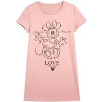 Disney Minnie Mouse Nachthemd Damen Nachthemd Baumwolle Schlafshirt Nachtwäsche