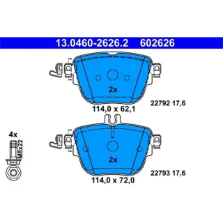 ATE Bremsbel?ge hinten Mercedes Cls E-Klasse 13.0460-2626.2
