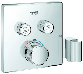 Grohe THM Grohtherm SmartControl 29125 FMS eckig 2 Abspv. integ. B.halter chrom, 29125000 29125000