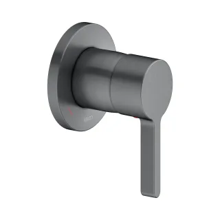 Keuco Unterputzarmatur Edition 400 51551, schwarz-chrom gebürstet, 51551130001 51551130001