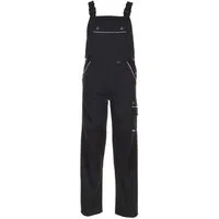 Planam Arbeitslatzhose PLANAM Herren Latzhose CANVAS-320 Reflex CORDURA® Schwarz