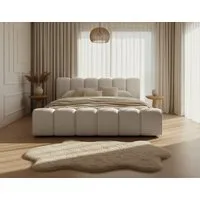 thematys Polsterbett mit Bettkasten, CLOUD 140x200 160x200 180x200 200x200cm (Kopfteil im Oversize-Look und Stauraum – weich, modern und pflegeleicht), Inklusive Lattenrost), hochwertiger Bezug