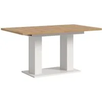 xonox.home Esstisch Esstisch Motion, ausziehbar, Doppelsäulen-Fußgestell, Artisan Eiche, Küchentisch, braune Tischplatte
