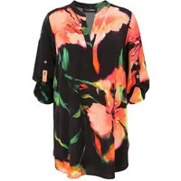 Doris Streich Klassische Bluse mit Blüten-Print