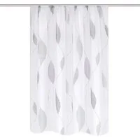 HOME WOHNIDEEN Vorhang 41462 PAOLO Fertigvorhang aus Voile, bedruckt, Kräuselband (1 St), transparent, 100% Polyester