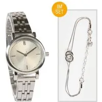 Miraval Quarzuhr Miraval Damen Armbanduhr Silber Quarz, Edelstahlarmband & elegantes Design