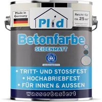 plid Acryl-Flüssigkunststoff Betonfarbe Bodenbeschichtung Bodenfarbe Sockelfarbe Flüssigkunstoff, Schnelltrocknend