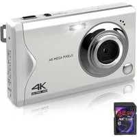 Fine Life Pro Kompaktkamera (48 MP, 16X Digitalzoom kompakte Fotokamera für Teenager Erwachsene Anfänger)