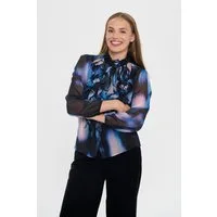 Saint Tropez Rüschenbluse LiljaSZ Crinkle LS Shirt Kunstfaser, Regular fit