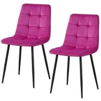 HTI-Living Esszimmerstuhl Stuhl Mesa Velvet 2er-Set (Set, 2 St), Esszimmerstuhl Samt
