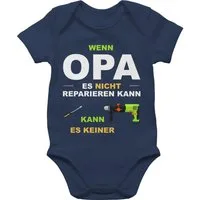 Shirtracer Shirtbody Wenn Opa es nicht reparieren kann kann es keiner Strampler Baby Mädchen & Junge