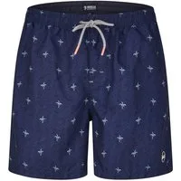 HAPPY SHORTS Badehose HAPPY SHORTS Herren Badeshorts Strandshort Kleine Palme Blau S - XXL