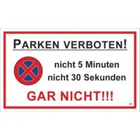 Hermann Schütz Hinweisschild Parken verboten! 200 x 300 mm Kunststoff, (1 St)