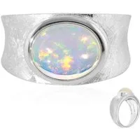 Cavill Solitärring Cavill Welo Opal Ring 1,55 Ct Sterlingsilber Ovaler Cabochon (1-tlg)