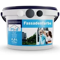plid Fassadenfarbe Farbe für Fassaden Außen Wetter & UV-beständig / Hochwertig, Schnelltrocknend