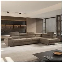 Masseno Ecksofa VICENTE mit Schlaffunktion L-Form, Sofa mit Bettkasten