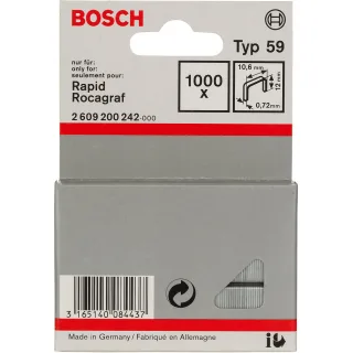 Bosch Feindrahtklammer Typ 68, 10,6mm breit - 2609200242