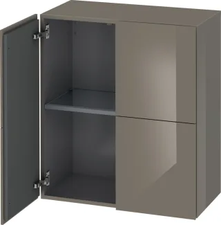 Duravit L-Cube Halbhochschrank Flanell Grau Hochglanz 700x363x800 mm - LC117708989 LC117708989