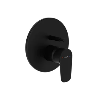 VitrA Flow Soft Einhebel-Wannenfüll- und Brausearmatur V-Box Schwarz Matt,A4322836EXP A4322836EXP