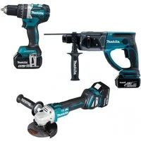Makita Elektrowerkzeug-Set DLX3093TJ - Akku-Spezialset - blau/schwarz