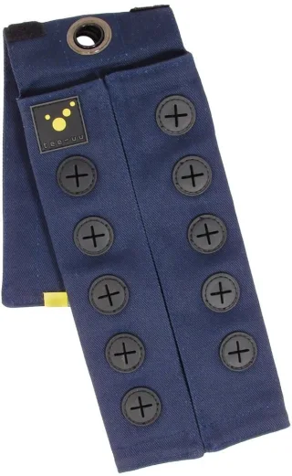 Manschette für Türkennzeichnungsbänder | tee-uu | CHECKER POUCH | mit 10 Steckplätzen | gut bedienbar | um den Arm oder an der Koppel tragbar