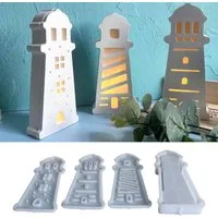 FOUORTUNATE-BEE Silikonform 4er Set Silikonformen im maritimen Design – ideal für DIY-Dekorationen, (4-tlg), Maritime Silikonformen 4 Stück – perfekt fürKerzen oder Bastelprojekte